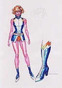 Lightning Lass sketch by Gary Frank