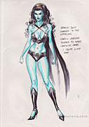 Shadow Lass sketch by Gary Frank