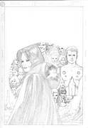 Legion of Super-Heroes v5 #5 (background pencils)